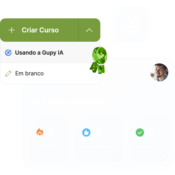 Botão verde com o texto